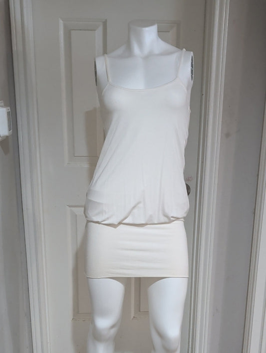 Love from YaYa White Sleeveless Tank Dress Women's Size 3