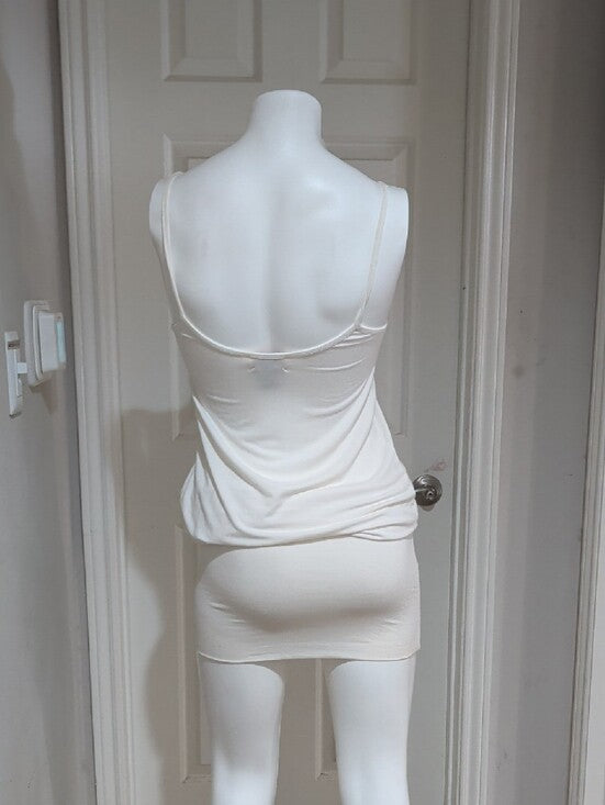 Love from YaYa White Sleeveless Tank Dress Women's Size 3