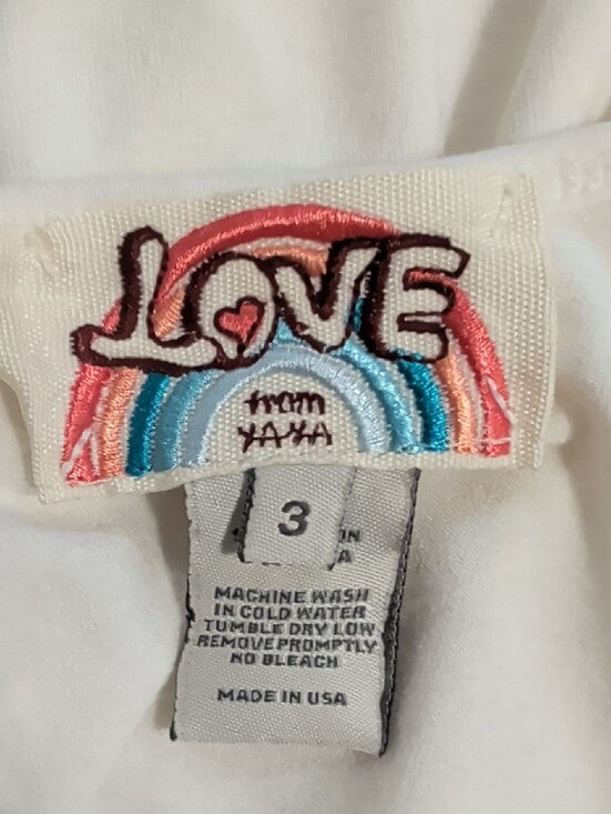 Love from YaYa White Sleeveless Tank Dress Women's Size 3