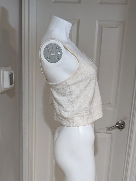 Madewell Cream Wrap-Style Textured Camisole Women's Small