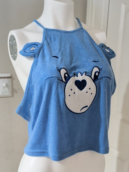 Care Bears Light Blue Top with Heart Logo Women's 3X
