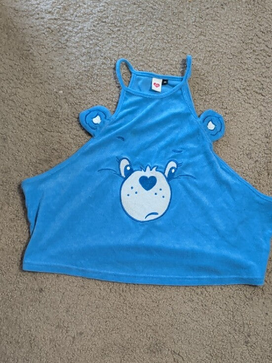 Care Bears Light Blue Top with Heart Logo Women's 3X