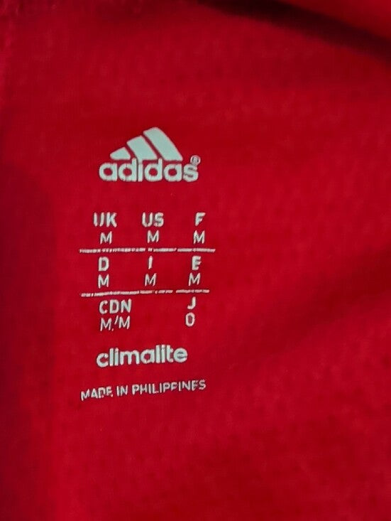 adidas Men’s Red Performance Training Shorts with Black Accents Medium