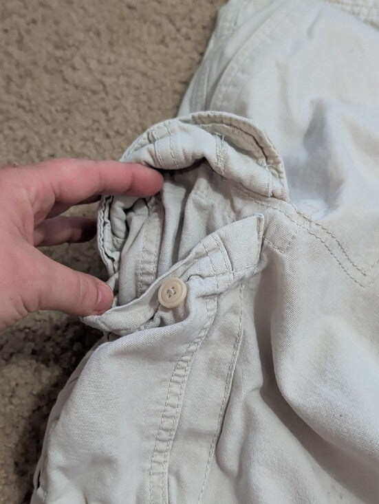 Goodfellow & Co Light Cream Cargo Shorts Men's 32