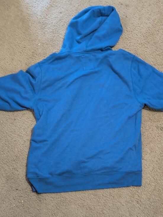 NFL Team Apparel Blue Hoodie with White Logo NY Giants Men's Large