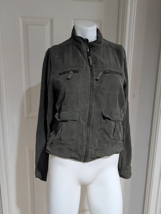 Mossimo Supply Co. Olive Green Utility Jacket Women's Medium