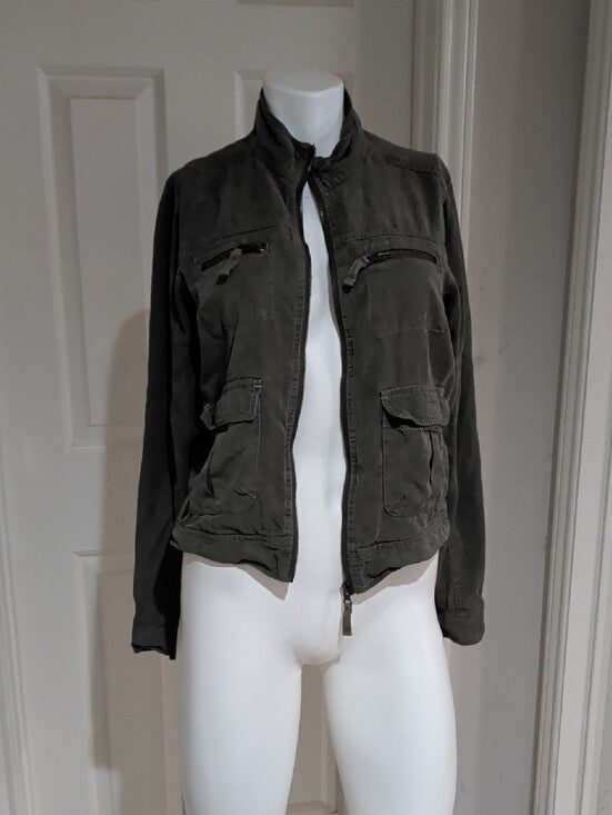 Mossimo Supply Co. Olive Green Utility Jacket Women's Medium