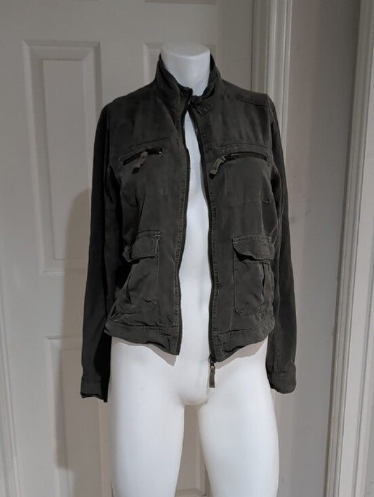 Mossimo Supply Co. Olive Green Utility Jacket Women's Medium