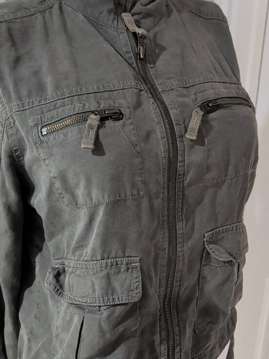 Mossimo Supply Co. Olive Green Utility Jacket Women's Medium