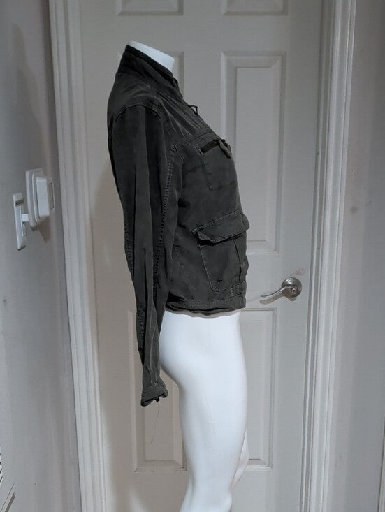Mossimo Supply Co. Olive Green Utility Jacket Women's Medium