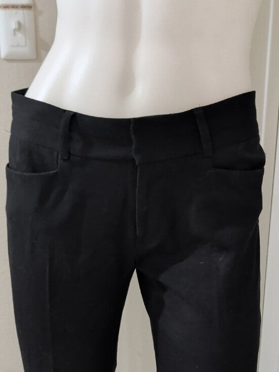 Michael Kors Black Dress Pants with Branded Silver Plate Women's 2