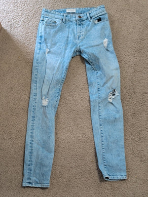 Pull&Bear Light Blue High-Rise Skinny Jeans Men's 31