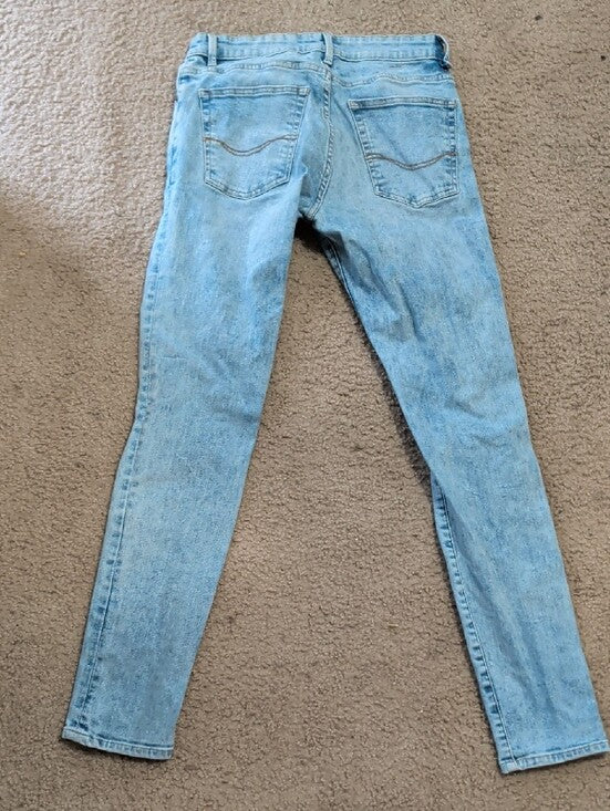 Pull&Bear Light Blue High-Rise Skinny Jeans Men's 31