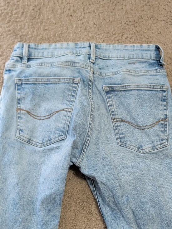Pull&Bear Light Blue High-Rise Skinny Jeans Men's 31
