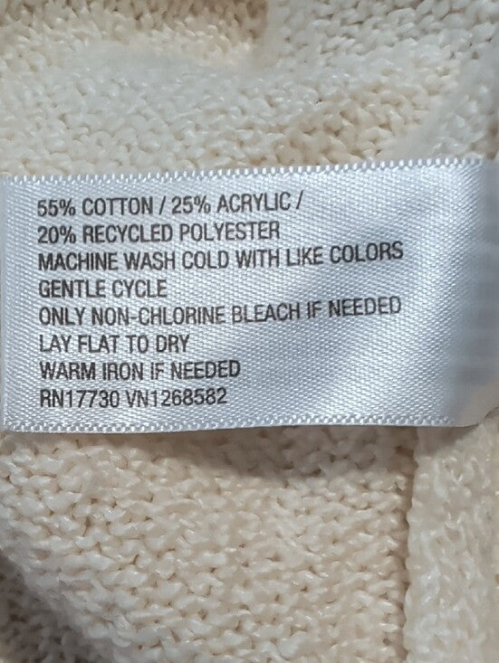 Ava & Viv Cream V-Neck Lightweight Sweater Women's 3X