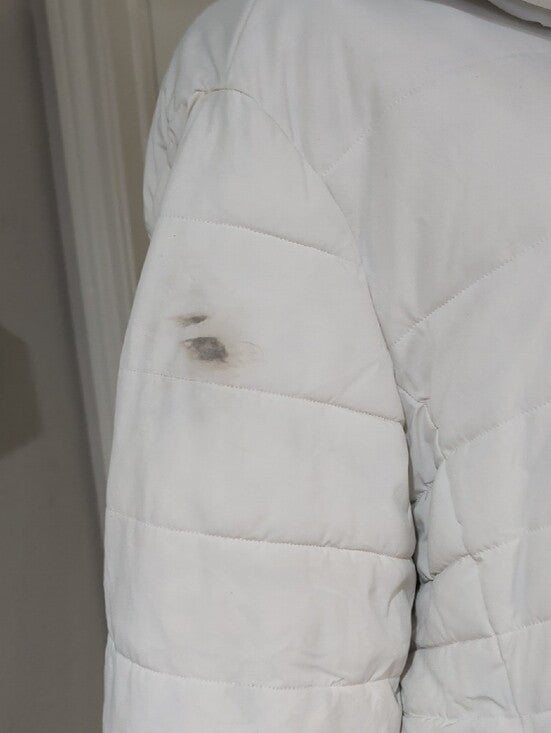 Swiss Tech Women's White Hooded Quilted Puffer Jacket 3X