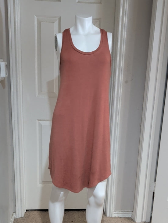 Leith Sleeveless Knit Tank Dress - Dusty Rose Women's Medium