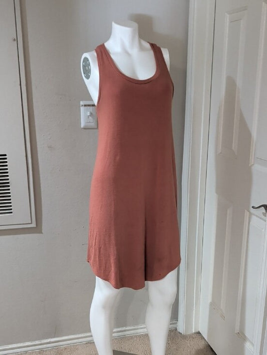 Leith Sleeveless Knit Tank Dress - Dusty Rose Women's Medium