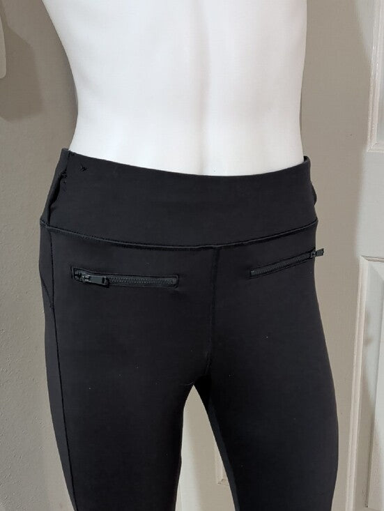 Athletic Works Blue Grey Athletic Ankle Cropped Leggings Women's Small
