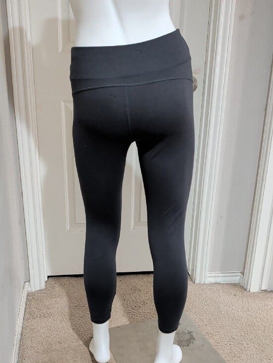 Athletic Works Blue Grey Athletic Ankle Cropped Leggings Women's Small