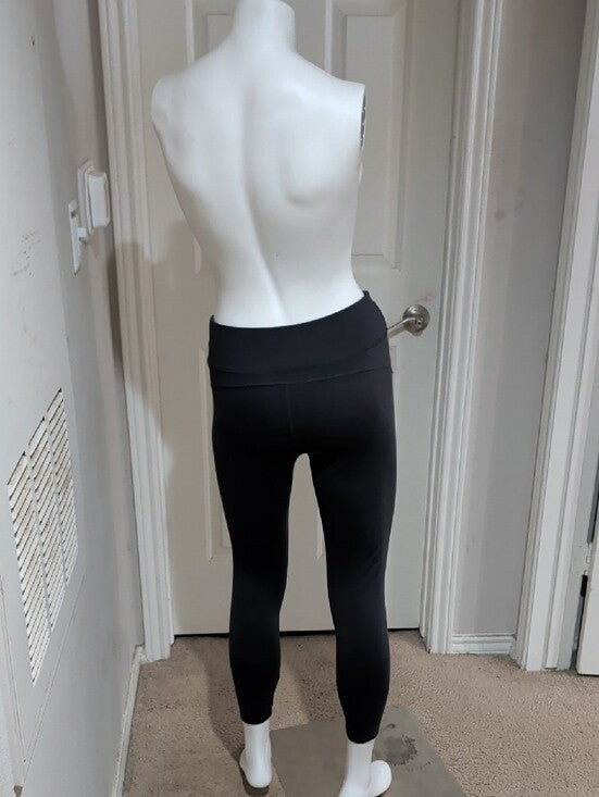 Athletic Works Blue Grey Athletic Ankle Cropped Leggings Women's Small