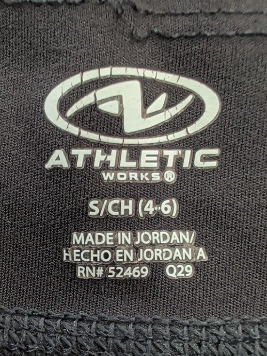 Athletic Works Blue Grey Athletic Ankle Cropped Leggings Women's Small