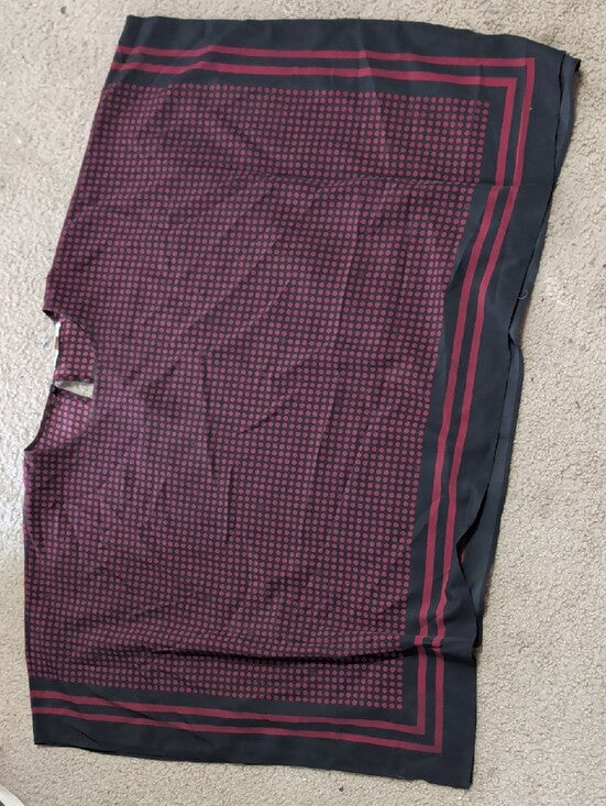 Michael Kors Black with Dark Red Dot-Print Flow Tunic Women's L/XL