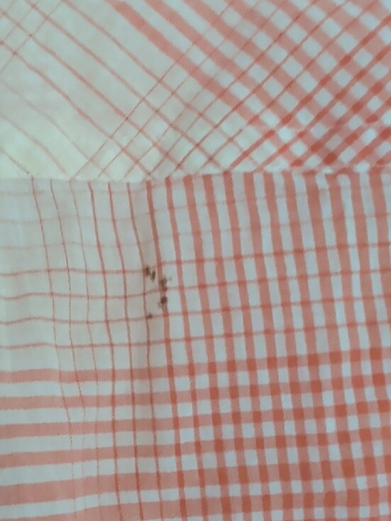 Original Penguin Coral and Cream Plaid Short-Sleeve Button-Down Shirt Men's XL