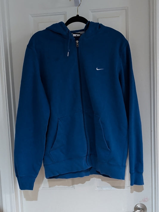 Nike Men's Royal Blue Full-Zip Hoodie Men's Large