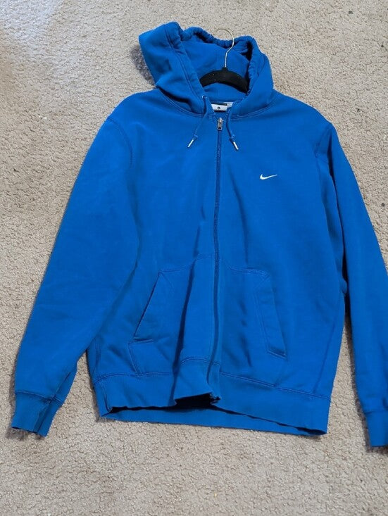 Nike Men's Royal Blue Full-Zip Hoodie Men's Large