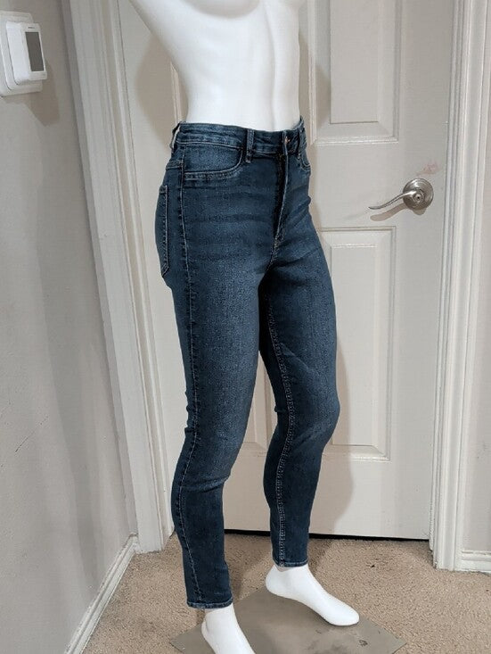 H&M Dark Wash High-Rise Skinny Jeans Women's 8