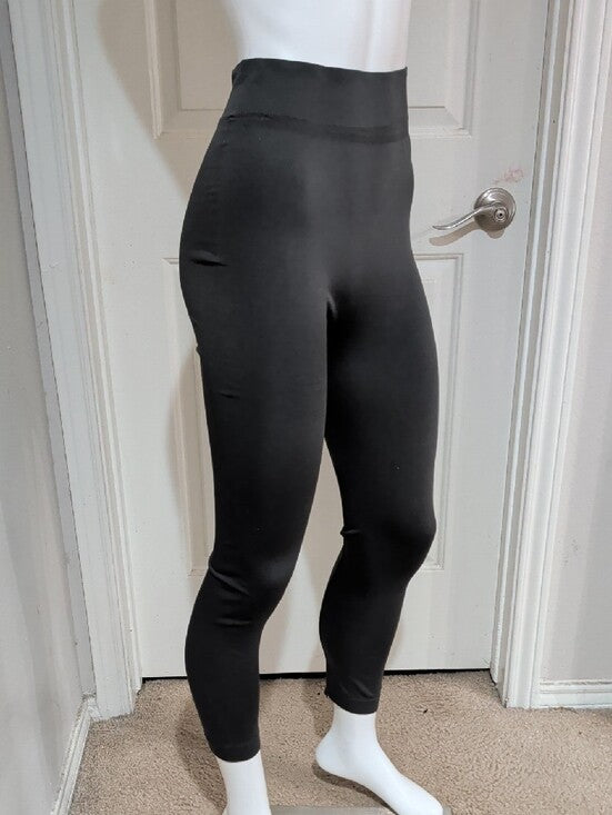 Retro GMI Fleece Lined High-Waist Slate Grey Leggings Women's S/M Y2K
