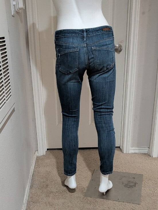Y2K Express Stella Low-Rise Distressed Denim Legging Jeans Women's 4R