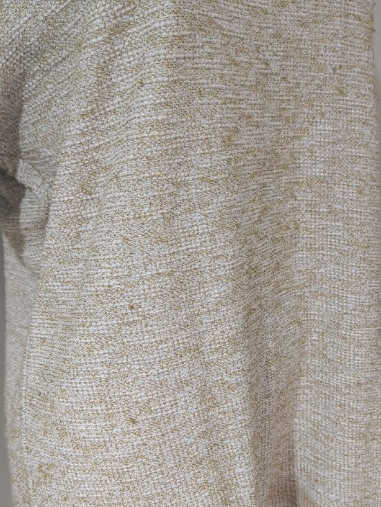 Zara Beige Short Sleeve Knit Top Women's Small
