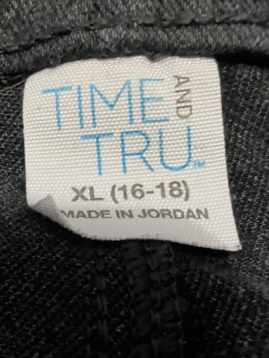 Time and Tru Grey Stretch Skinny Jeans Women's XL