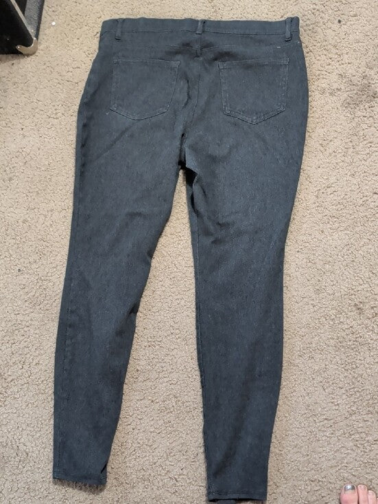 Time and Tru Grey Stretch Skinny Jeans Women's XL