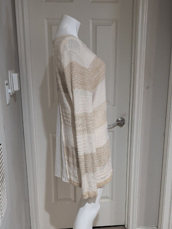 Calvin Klein Jeans Cream and Tan Knit Tunic Women's XXL