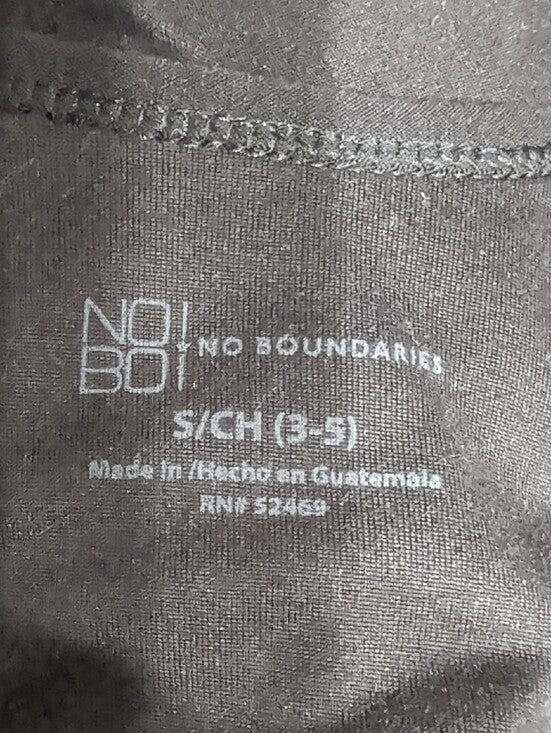 No Boundaries Black Tank Top with Floral Skull Print Small