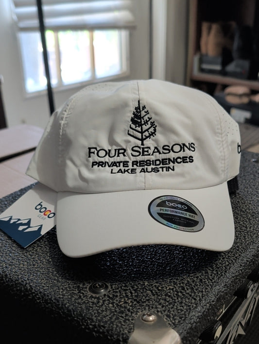 NWT Four Seasons Private Residences Lake Austin White Performance Hat