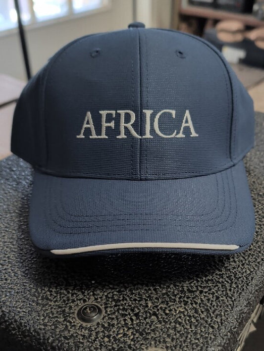 NWT AFRICA Embroidered Cap - Navy Blue