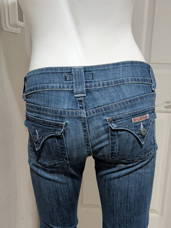 Retro Low-Rise Hudson Jeans Bootcut in Medium Blue Wash Y2K Women's 26