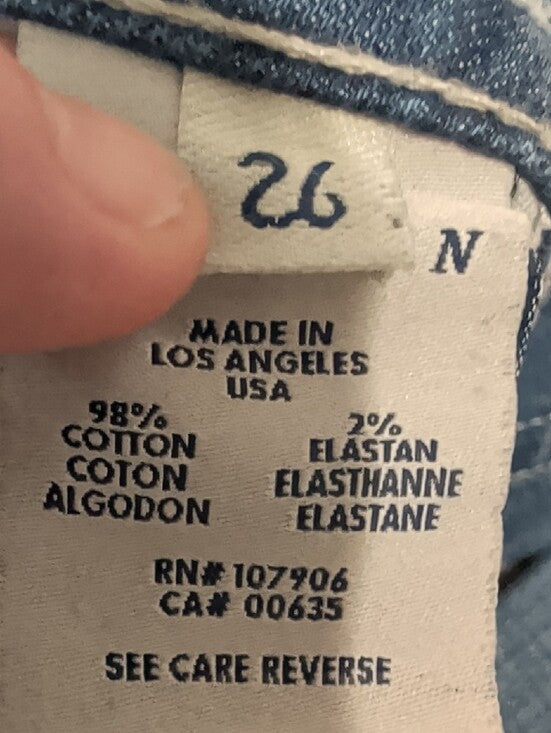 Retro Low-Rise Hudson Jeans Bootcut in Medium Blue Wash Y2K Women's 26