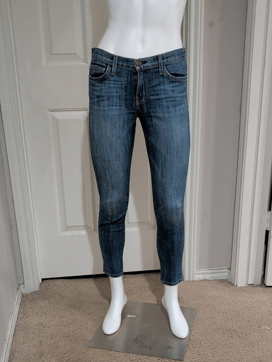 Current/Elliott Women's Stiletto Skinny Jeans in Mid Blue Wash 0/27