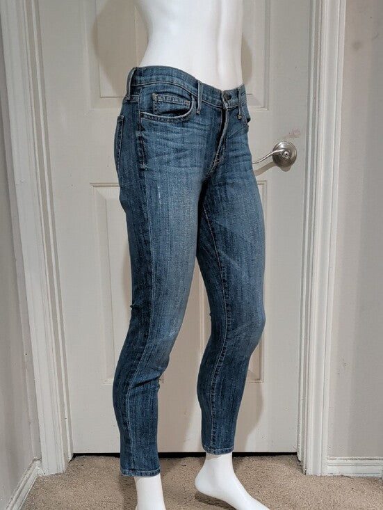 Current/Elliott Women's Stiletto Skinny Jeans in Mid Blue Wash 0/27