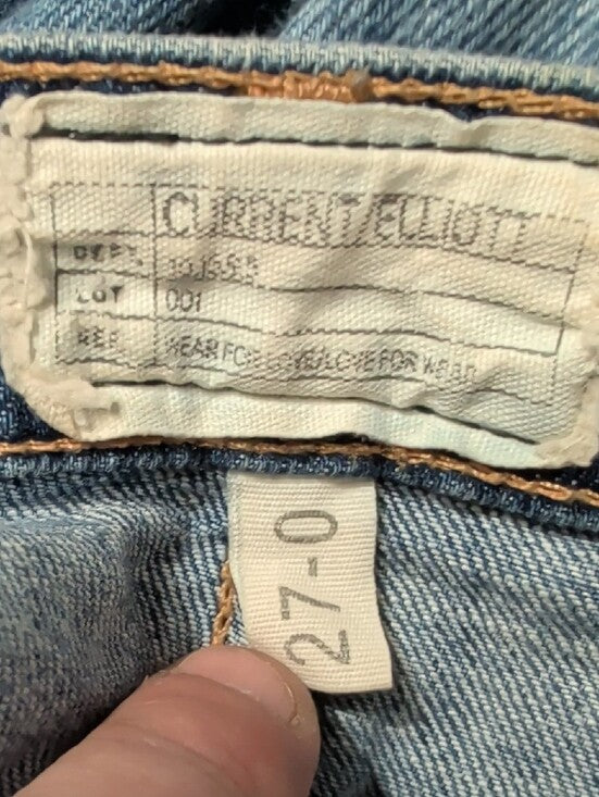 Current/Elliott Women's Stiletto Skinny Jeans in Mid Blue Wash 0/27