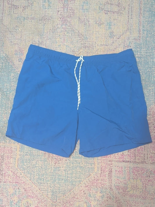 Goodfellow & Co Blue Swim Trunks with White Drawstring Men's Large