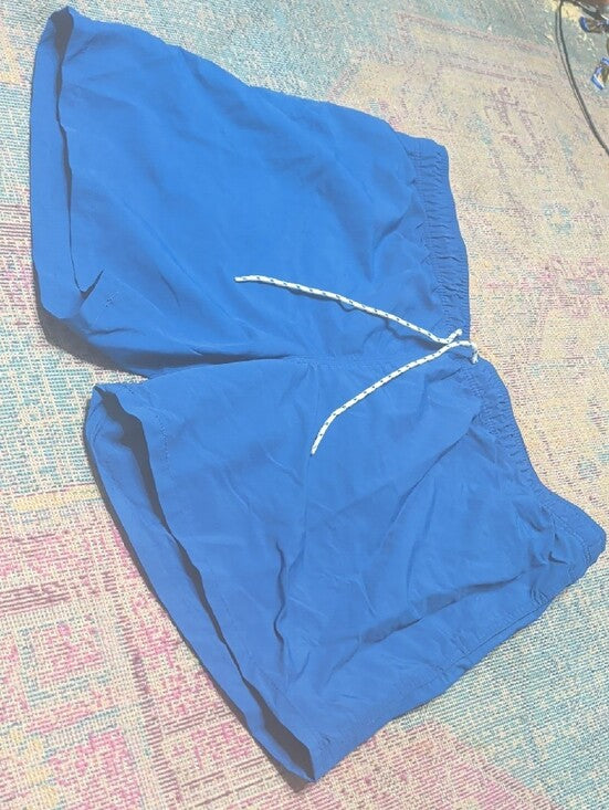 Goodfellow & Co Blue Swim Trunks with White Drawstring Men's Large
