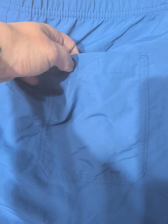 Goodfellow & Co Blue Swim Trunks with White Drawstring Men's Large