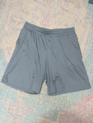 Men's Performance Athletic Shorts - Gray Large