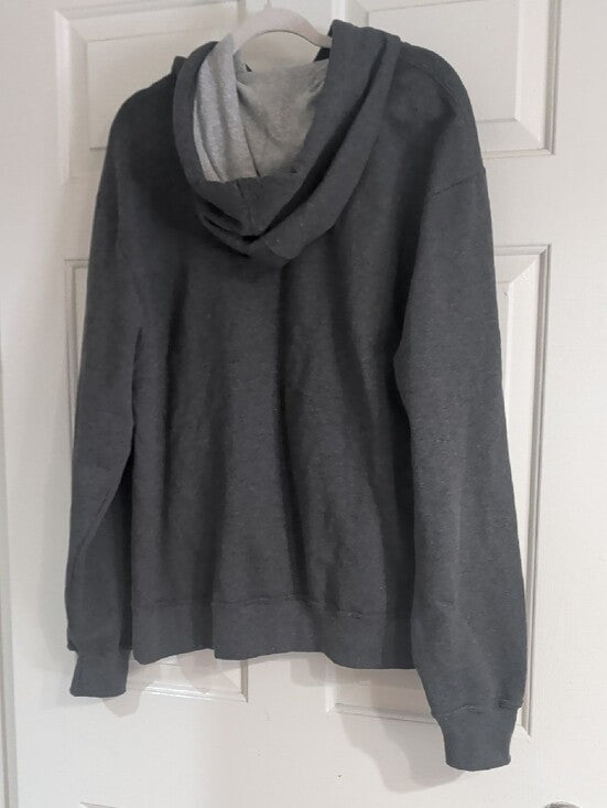 NWOT Champion Charcoal Gray Hoodie with Embroidered Logo Men's Large